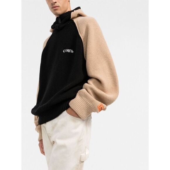 Heron Preston Reverse CTNMB Knit Hoodie - Picture 2 of 15